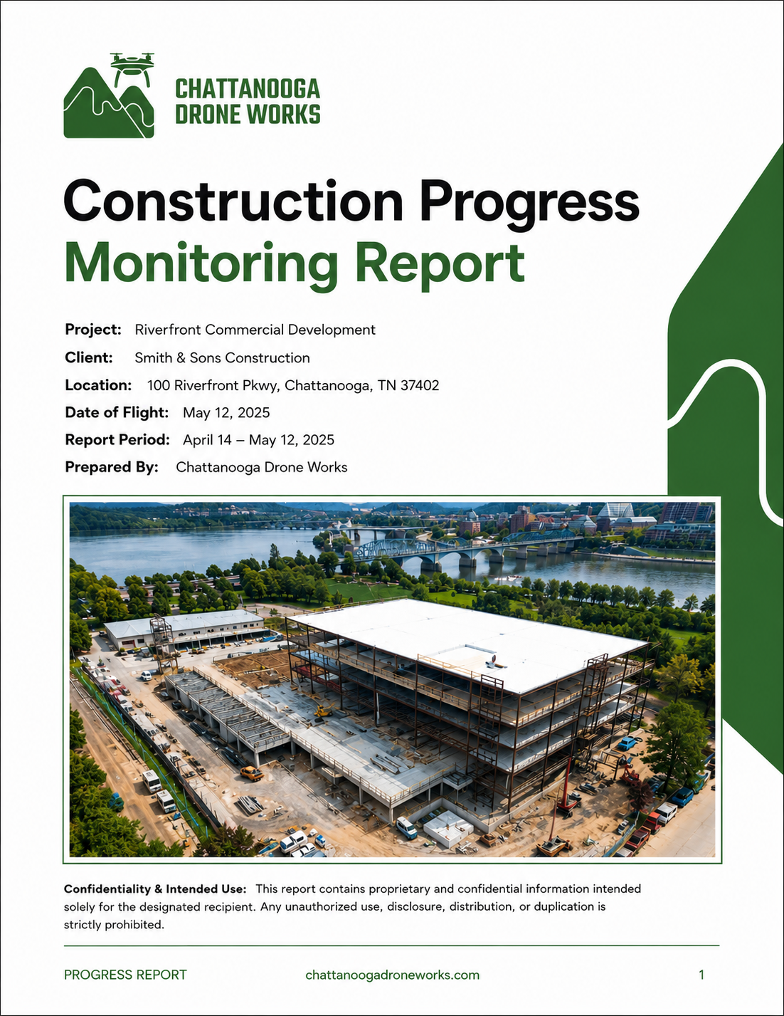 Construction report delivery